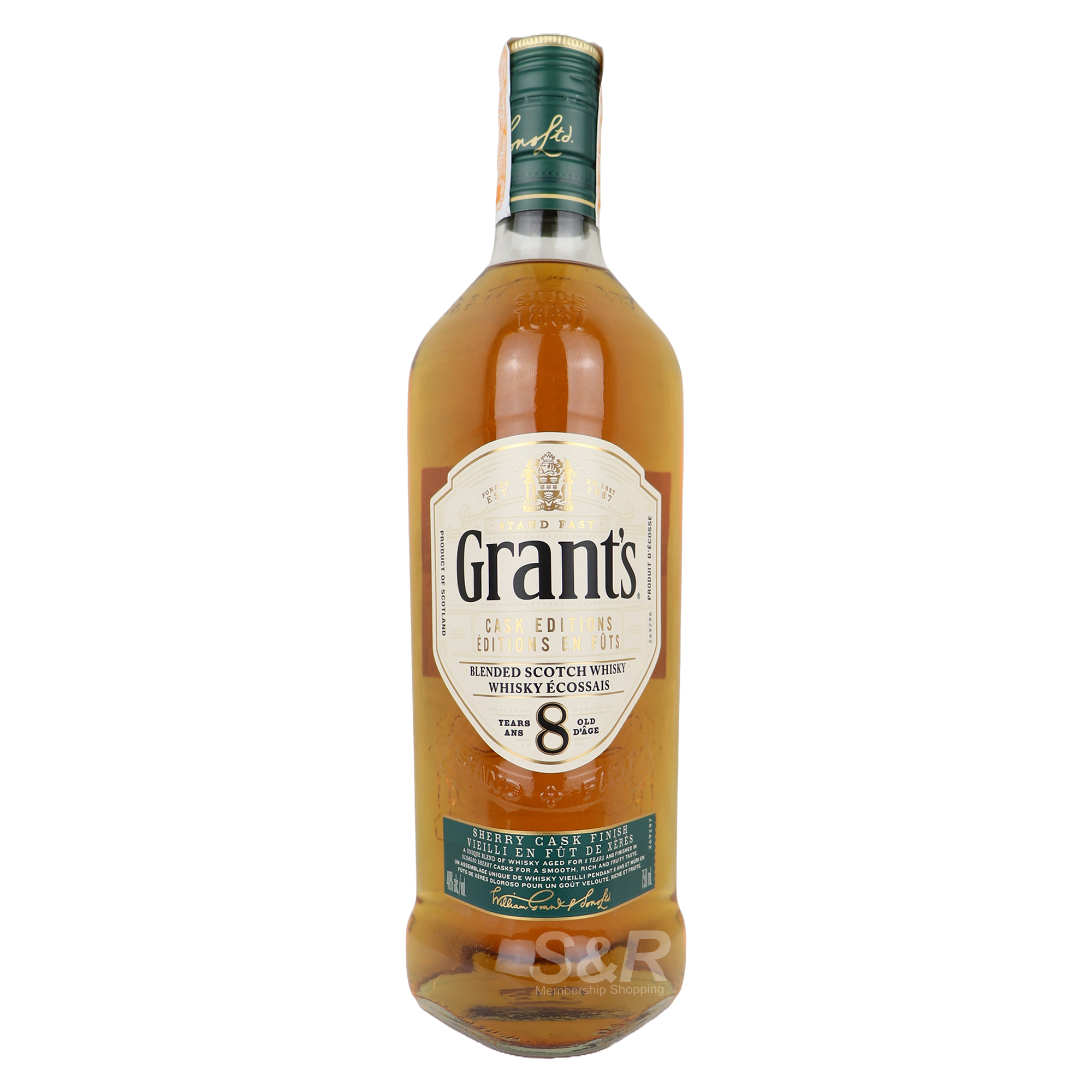 Grant's Sherry Cask Finish 8 Years Old Blended Scotch Whisky 750mL Grant's Sherry Cask Finish 8 Years Old Blended Scotch Whisky 750mL